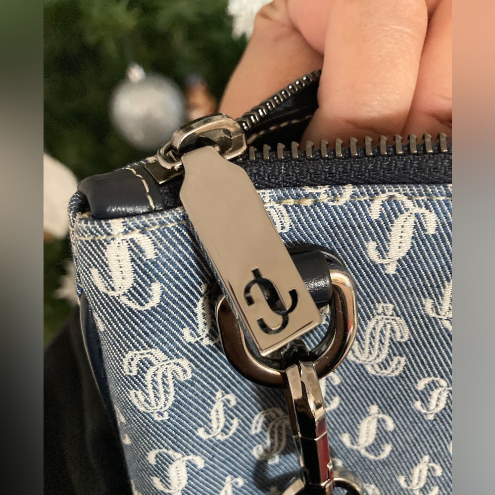 Jimmy Choo Denim Crossbody Bag - Picture 9 of 10